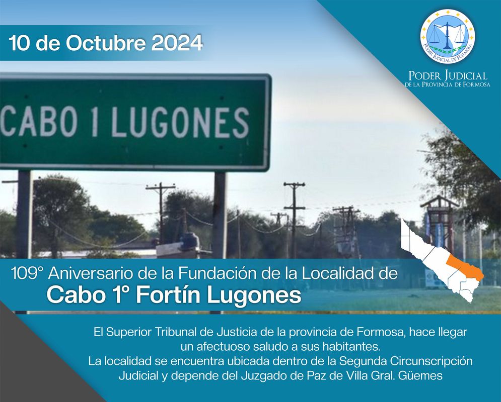 Aniversario localidad de Fortín Lugones