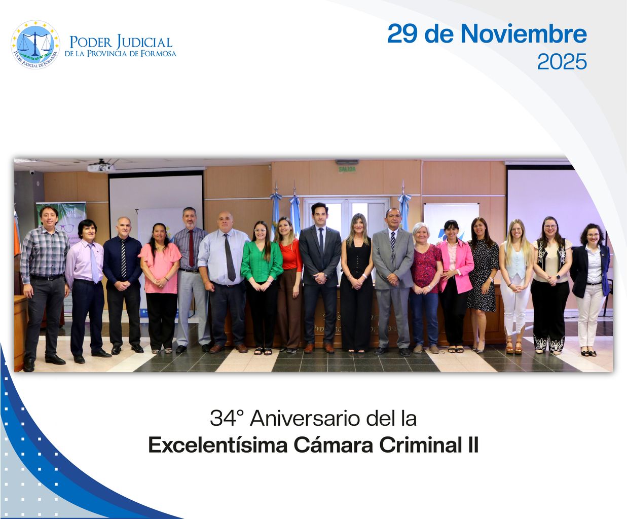 Efemérides - 34º Aniversario Cámara Criminal 2da.