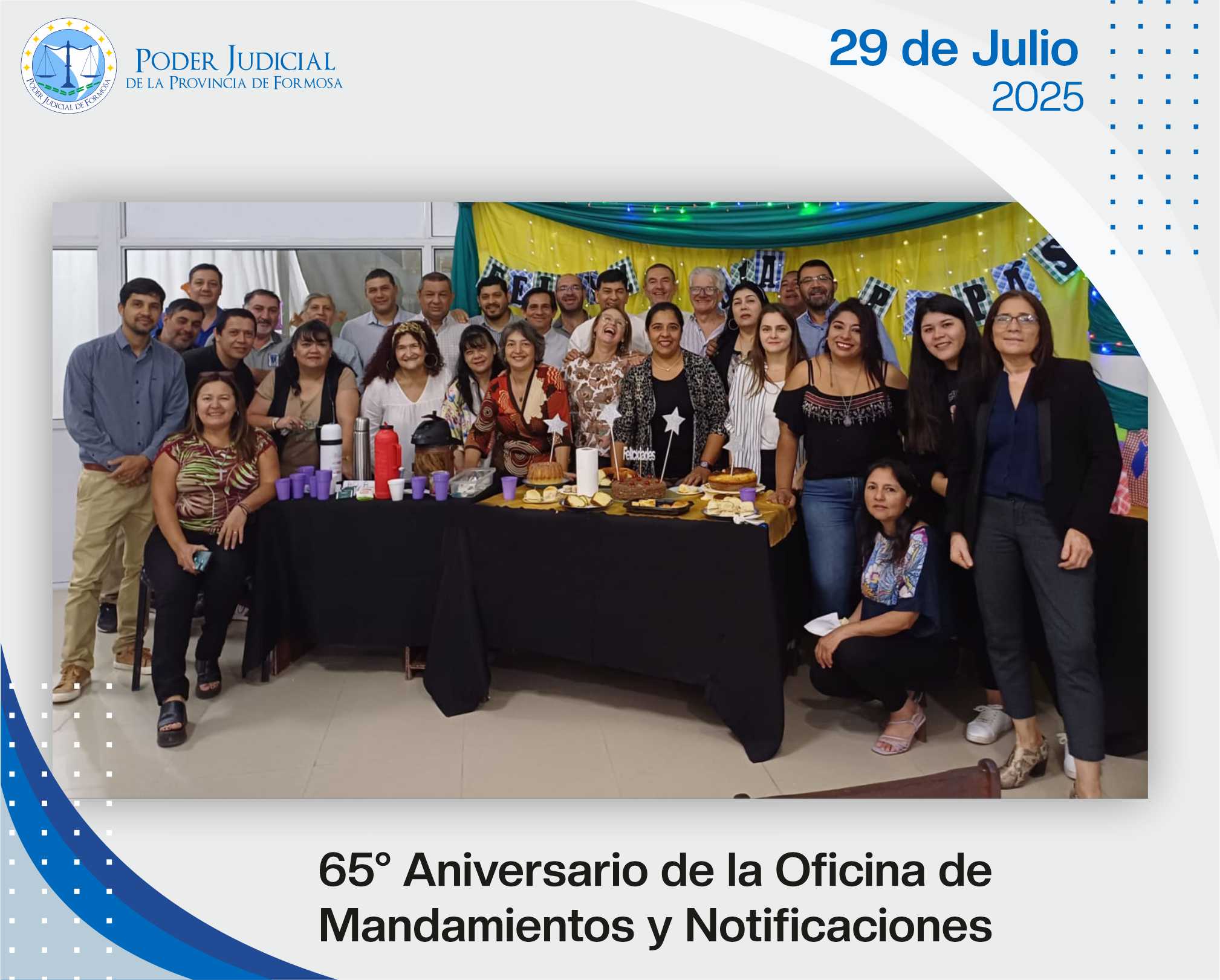 Aniversario Oficina de Mandamientos y Notificaciones