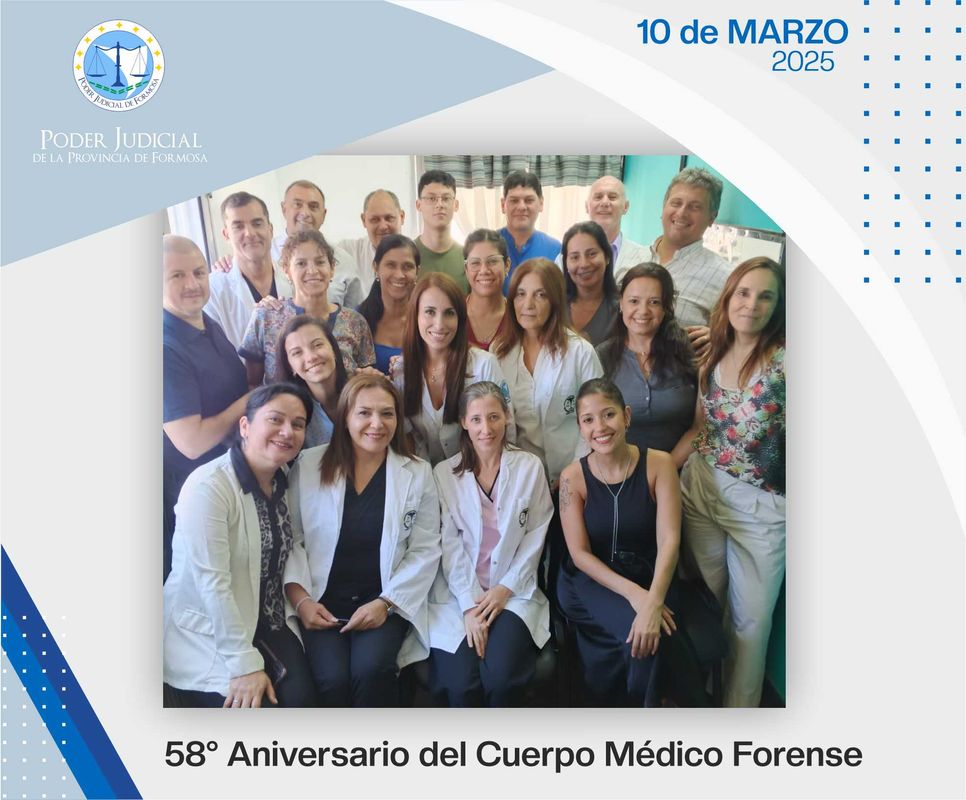 Efemérides - 58º Aniversario Cuerpo Médico Forense