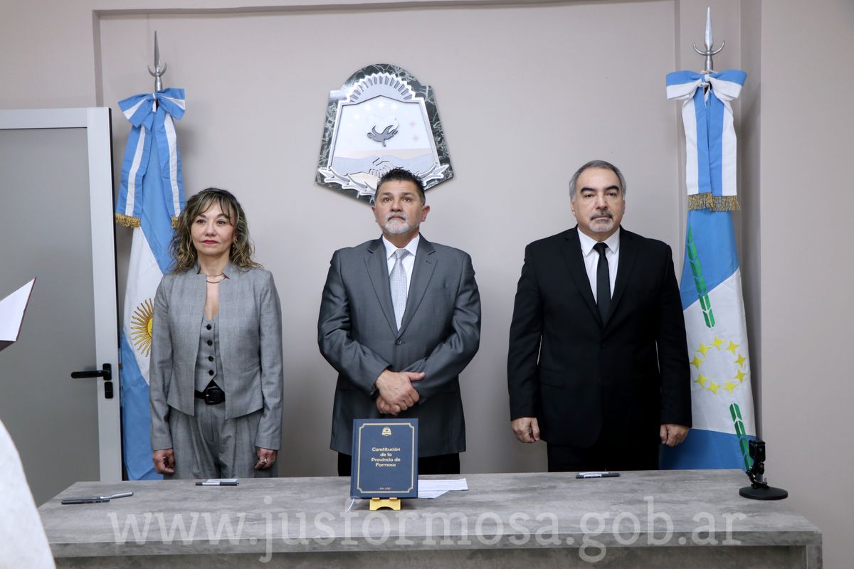 Ministros en juramento de Jueces Clorinda