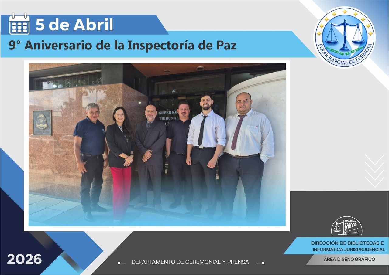 Efemérides - 9º Aniversario Inspectoría de Paz