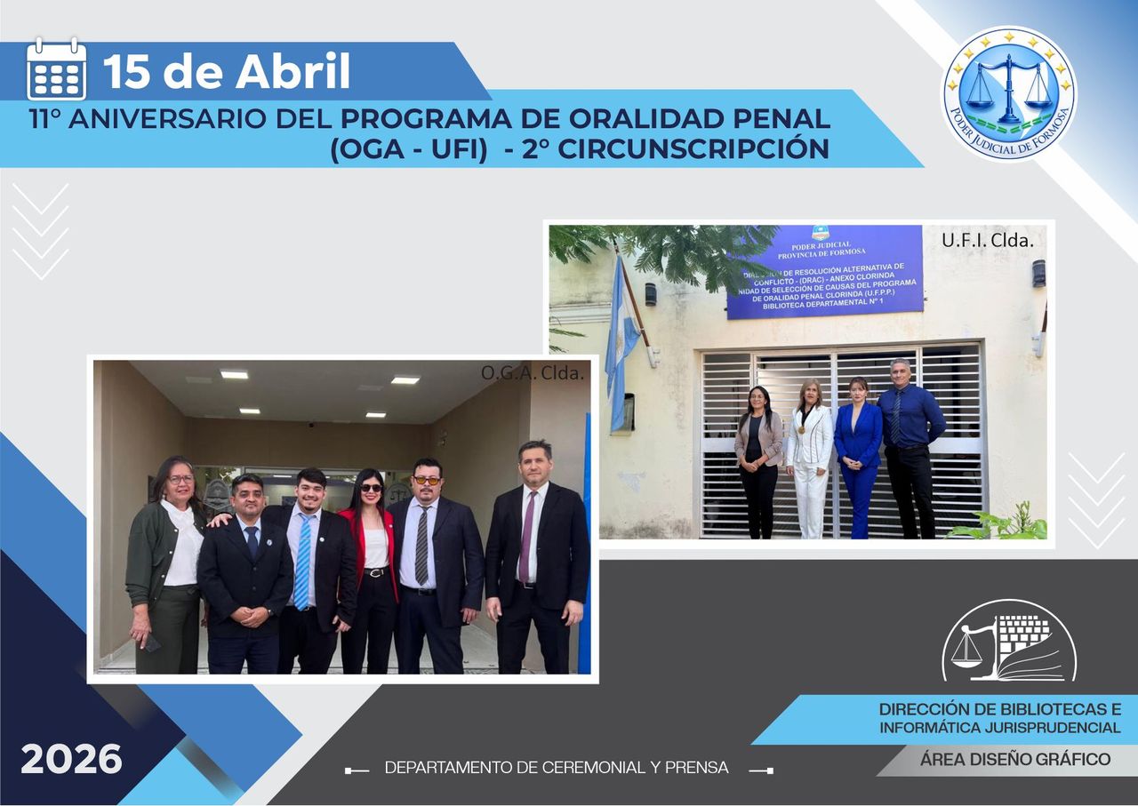 Efemérides - 11º Aniversario OGA - UFI - 2da. Circunscripción
