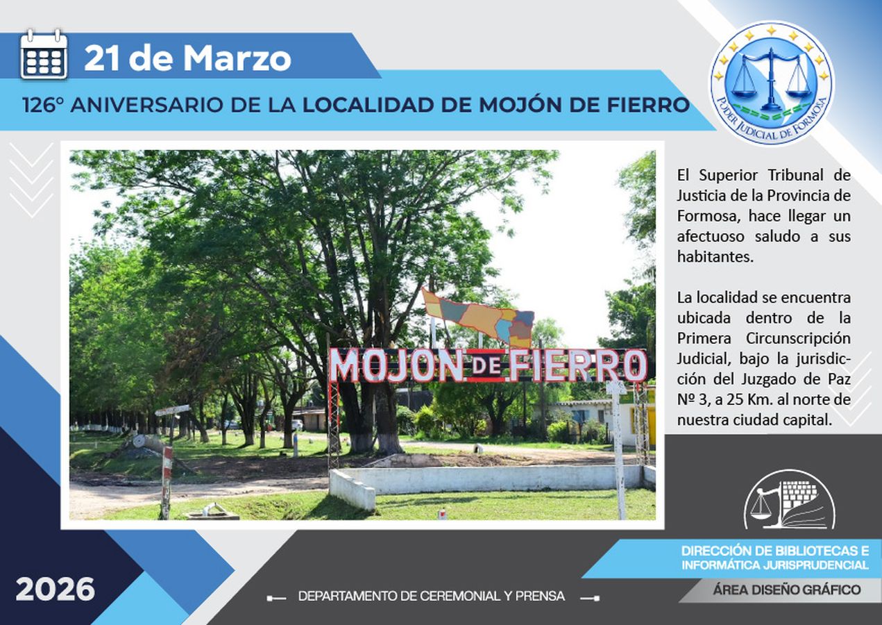 Efemérides - 126º Aniversario Mojón de Fierro