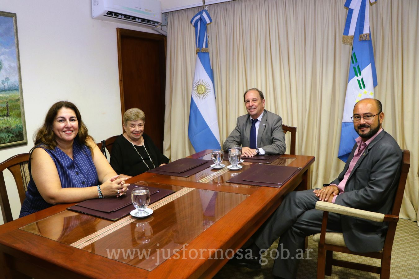 Visita protocolar al STJ de reconocida jurista que hoy dará una conferencia magistral en el Galpón C